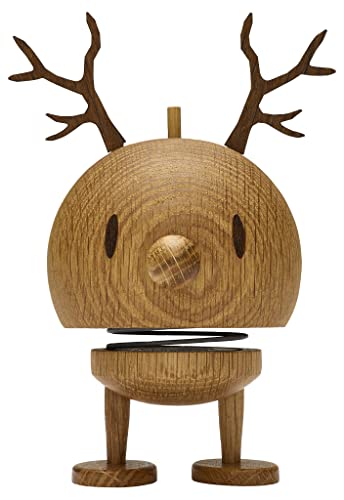 Hoptimist - Reindeer, Rentier - Medium Bumble - Oak - Handmade - Höhe 14 cm, Durchm. 7,5 cm von Hoptimist