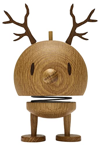 Hoptimist - Reindeer, Rentier - Medium Bumble - Oak - Handmade - Höhe 14 cm, Durchm. 7,5 cm von Hoptimist