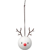 Hoptimist - Reindeer Ornament, weiß (2er-Set) von Hoptimist