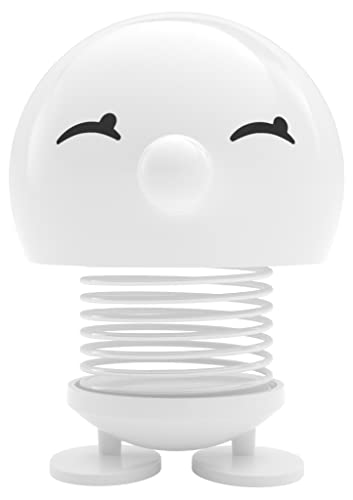 Hoptimist Bimble Wackelfigur & Glücksbringer, Skandinavische Deko Figuren für Wohnzimmer, Schreibtisch, Büro, Bürodeko & Lustige Kleine Geschenke, 10 x 10 x 14 cm, Large, Weiß von Hoptimist