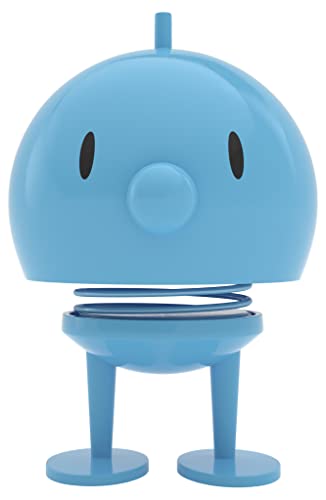 Hoptimist Bumble Wackelfigur & Glücksbringer, Skandinavische Deko Figuren für Wohnzimmer, Schreibtisch, Büro, Bürodeko & Lustige Kleine Geschenke, 10 x 10 x 15 cm, Large, Türkis von Hoptimist