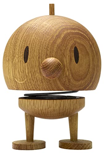 Hoptimist Bumble, Holzdeko, Wackelfigur & Glücksbringer aus Holz, Deko Skandinavisch, Deko Wohnzimmer, Büro & Schreibtisch, Tolle Kleine Geschenke, 10 x 10 x 15 cm, Large, Oak Hoptimist Bumble, Holzdeko, Wackelfigur & Glücksbringer aus Holz, Deko Skandinavisch, Deko Wohnzimmer, Büro & Schreibtisch, Tolle Kleine Geschenke, 10 x 10 x 15 cm, Large, Oak von Hoptimist
