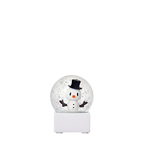 Hoptimist - Skandinavisches Design - Schneekugel - Small Snowman Snow Globe - Glas/Kunststof - Geschenkidee zu Weihnachten von Hoptimist