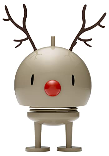 Hoptimist - Skandinavisches Design - Weihnachtsfigur - Medium Reindeer Bumble - Braun - Höhe: 15 cm - Geschenkidee von Hoptimist