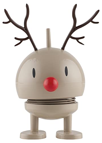 Hoptimist - Skandinavisches Design - Weihnachtsfigur - Small Reindeer Bumble - Braun - Höhe: 9 cm - Geschenkidee von Hoptimist