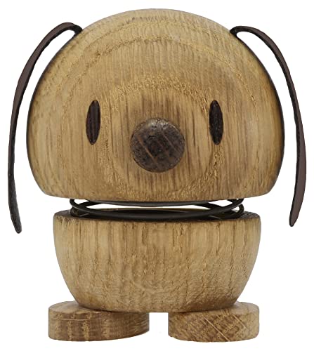Hoptimist Tier, Hund, Holzdeko, Wackelfigur & Glücksbringer aus Holz, Skandinavisch, Deko Wohnzimmer, Büro & Schreibtisch, Tolle Kleine Geschenke, 5,5 x 5,9 x 7,3 cm, Small, Oak Hoptimist Tier, Hund, Holzdeko, Wackelfigur & Glücksbringer aus Holz, Skandinavisch, Deko Wohnzimmer, Büro & Schreibtisch, Tolle Kleine Geschenke, 5,5 x 5,9 x 7,3 cm, Small, Oak von Hoptimist