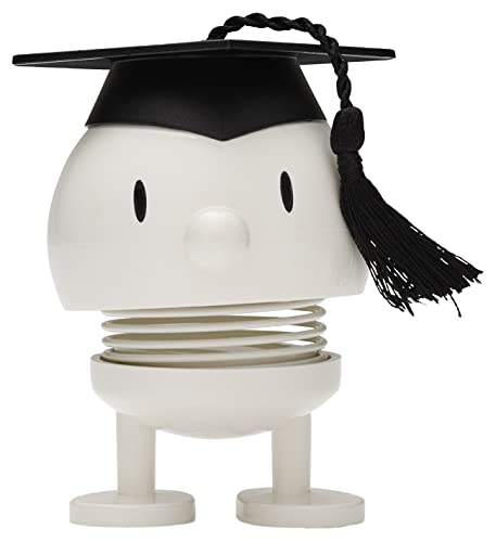 Hoptimist IQ Bumble Bestandene Prüfung Geschenk, Graduation Deko zum Abi, Glücksbringer Prüfung oder Süßes Abitur Geschenk, 6,3 x 6 x 7,4 cm, Small, Weiß von Hoptimist