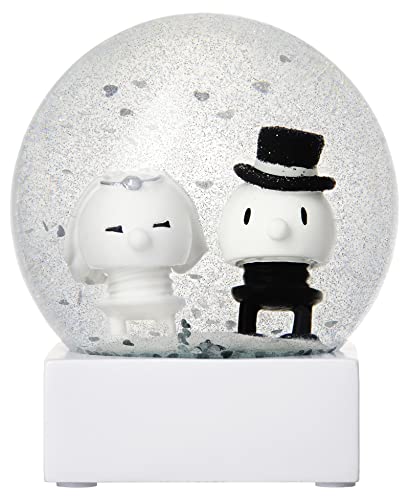Hoptimist Wedding Couple Glitter Globe Hoptimist 10 x 10 x 11,7 cm White von Hoptimist