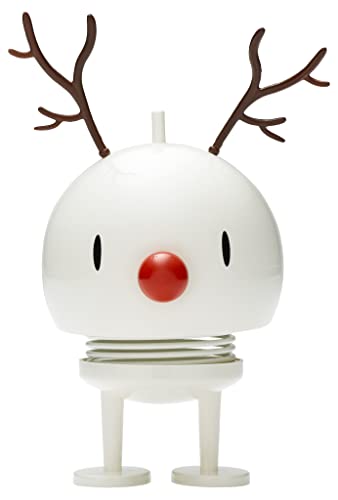 Hoptimist Weihnachtsrentierfigur im skandinavischen Design - Weiß, Mittelgroß von Hoptimist