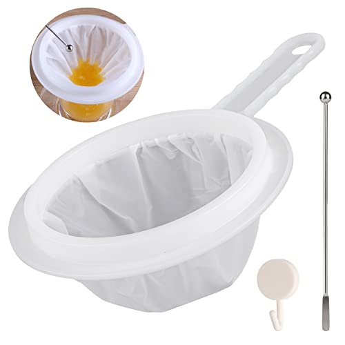 Feines Sieb, Haarsieb Sieb Küche, 400/200 /100 Mesh Küchensieb Kunststoff, Kleines Passiersieb mit Griff, für Saft, Milch, Kaffee (200 mesh) von Hopton