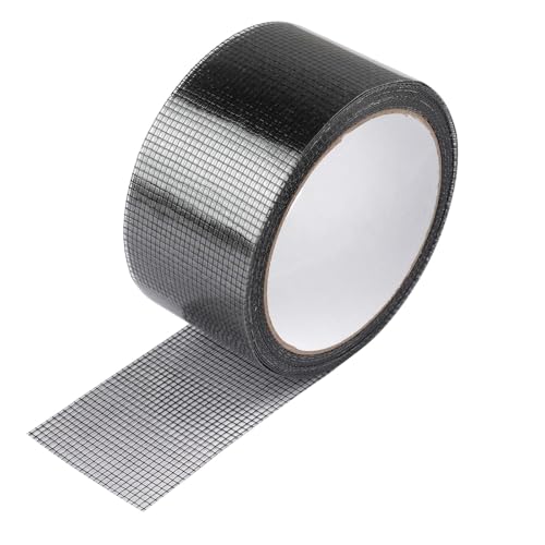 Fliegengitter Reparatur Klebeband 5cm x 500cm Selbstklebend Schwarz - Insektenschutz Reparaturset für Fenster, Türen, Fliegengitter Löcher, Starker Kleber, Wasserdicht, Haltbar von Hopton