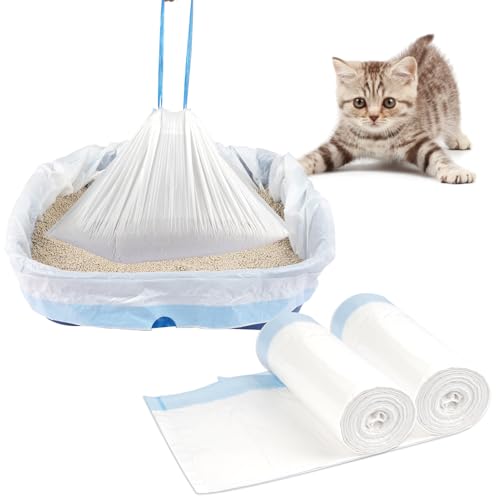 Hopton 20 Stück Reißfeste Katzenklo Beutel, 95×45 cm Katzenklo Tüten, Dicke Katzentoilettenbeutel mit Zugbändern, Starke Tragfähigkeit Katzenstreubeutel Hopton 20 Stück Reißfeste Katzenklo Beutel, 95×45 cm Katzenklo Tüten, Dicke Katzentoilettenbeutel mit Zugbändern, Starke Tragfähigkeit Katzenstreubeutel von Hopton