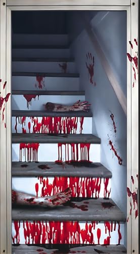 Halloween Deko Innen Outdoor Horror Helloween Accessoires Türdeko Türvorhang xxl 180×100 Party Gruselig Halloweendeko Dekoration Grusel Haloween Wohnzimmer Tür Zubehör Haustür Badezimmer Decor Hängend Halloween Deko Innen Outdoor Horror Helloween Accessoires Türdeko Türvorhang xxl 180×100 Party Gruselig Halloweendeko Dekoration Grusel Haloween Wohnzimmer Tür Zubehör Haustür Badezimmer Decor Hängend von Hoqque