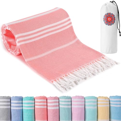 Strandtuch Strandhandtuch Hamamtuch Strandtücher Beach Towel xxl Groß Strand Zubehör Strandlaken Damen Herren Hammam Tuch Strandhandtücher Strandzubehör Strandbadetuch Rose Geschenke für Frauen Männer von Hoqque