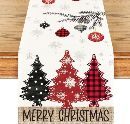 Weihnachtsdeko Innen Tischläufer Weihnachten Deko Weihnachtstischläufer Christmas Decorations Weihnacht Tischdeko Weihnachts Weihnachtsläufer Weinachtsdekorationen Tisch Dekoration Weiße von Hoqque