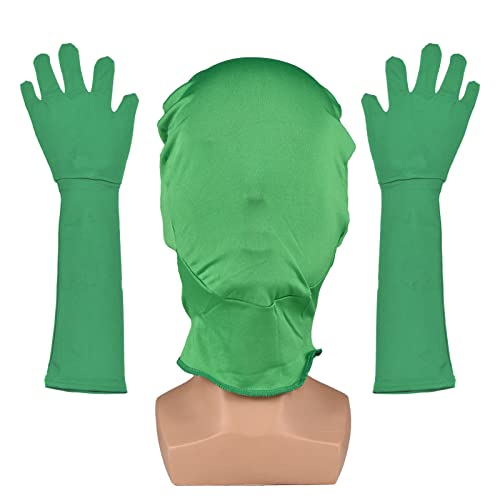 Grüne Chroma-Key-Handschuhe, Chromakey-Kapuzenhandschuh, unsichtbare Effekte, Hintergrund, Chroma-Keying, grüne Handschuhe für Green Screen-Fotografie, Foto-Video von Horett