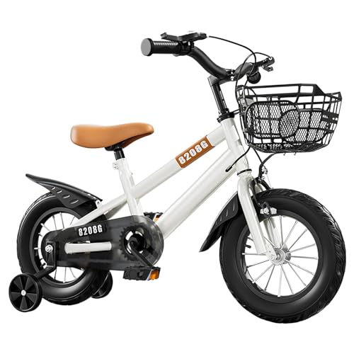 Kinderfahrrad für Mädchen im Alter von 3–7 Jahren mit Stützrädern, Korb, Kinder von Horett