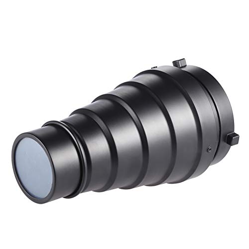 Konischer Snoot aus Metall mit Wabengitter, 5-teiliges Farbfilter-Set für Bowens Mount Studio Strobe Monolight Fotografie Flash Konischer Snoot aus Metall mit Wabengitter, 5-teiliges Farbfilter-Set für Bowens Mount Studio Strobe Monolight Fotografie Flash von Horett