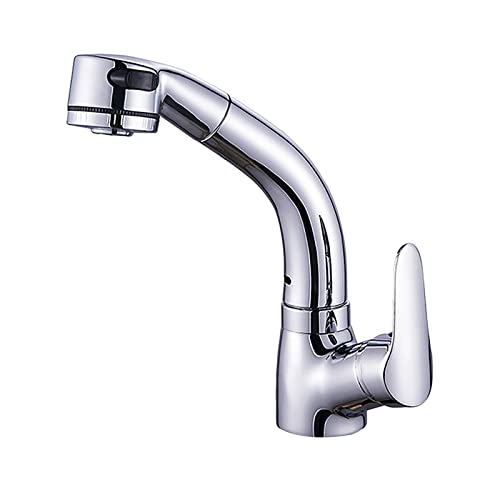 Küchenarmaturen zum Heben und Abziehen mit 2 Sprühmodi, 360 ° drehbare Wasserhähne für Badezimmer, ausziehbarer Sprühkopf, Keramikventil, Einhebelmischer aus Messing Küchenarmaturen zum Heben und Abziehen mit 2 Sprühmodi, 360 ° drehbare Wasserhähne für Badezimmer, ausziehbarer Sprühkopf, Keramikventil, Einhebelmischer aus Messing von Horett