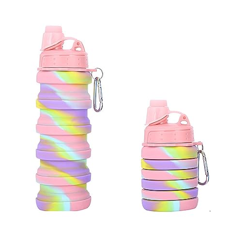 Silikon Silikon Reiseflaschen Faltbare Flasche Sport Wasserflasche 500ml von Horett