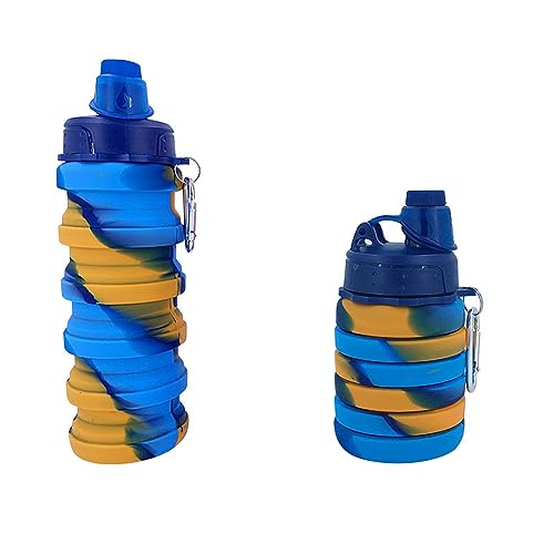Silikon Silikon Reiseflaschen Faltbare Flasche Sport Wasserflasche 500ml Silikon Silikon Reiseflaschen Faltbare Flasche Sport Wasserflasche 500ml von Horett