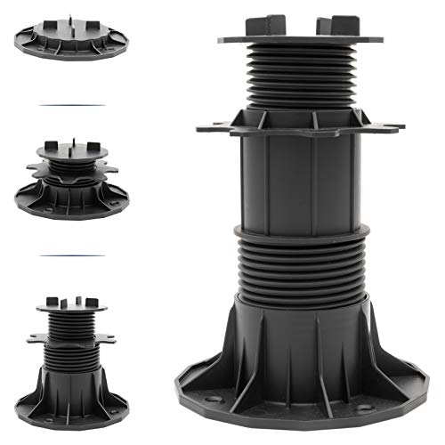 HORI® höhenverstellbare Stelzlager für Terrassenplatten I Plattenlager in vier Größen wählbar I Stelzfüße, Terrassenlager, Unterkonstruktion, Bodenlager. I Größe 65 – 145 mm von HORI
