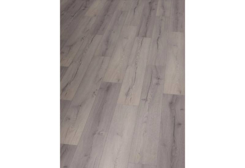 Hori Laminat HORI Laminat Holz, Boden für Wohnräume, einfache Verlegung langlebig, 8 St., Laminat Eiche mit HDF-Trägerplatte, Ambiente Country, Der blaue Engel von Hori