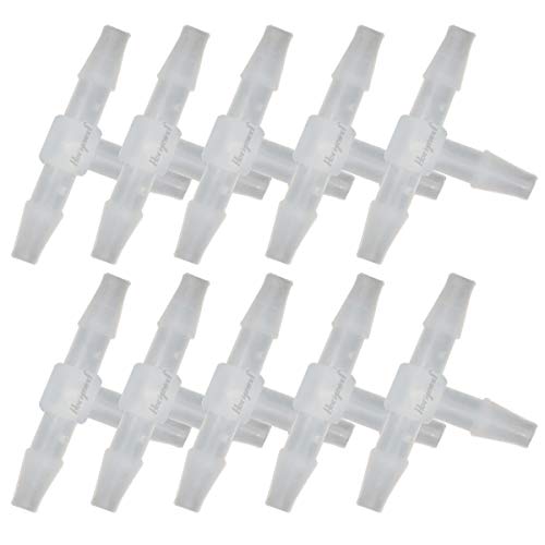 Horiznext T-Form Kunststoff (PP) 3-Wege-Schlauchverschraubung 5/32 Zoll Schnellanschluss an Luftschlauch, Sauerstoffschlauch, Wasserschlauch (10 Stück) von Horiznext