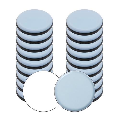 Teflongleiter & Möbelgleiter: 20 Stück Selbstklebende Stuhlgleiter aus PTFE (20 mm) für Teppich & Glatte Böden – Hochwertige Teflongleiter & Möbelgleiter aus Kunststoff für rutschsicheres Gleiten von Horktrust
