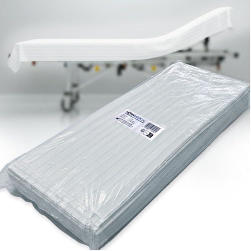 Horn Medical Einweg Trage-Laken/Liegenauflagen/Ärztekrepp/Untersuchungstisch-Papier/Massageauflage - weiß, robust, reißfest, wasserabweisend 80 x 210cm (25) von Horn Medical