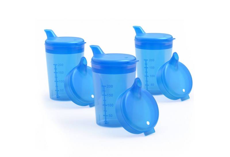 Horn Medical Schnabelbecher 3er Pack Horn Medical Schnabelbecher /Trinkhilfe -Farbe wählbar-, lebensmittelechtes Polypropylen (PP), bunte & leicht erkenn-/greifbare Optik/Haptik, spülmaschinenfest von Horn Medical