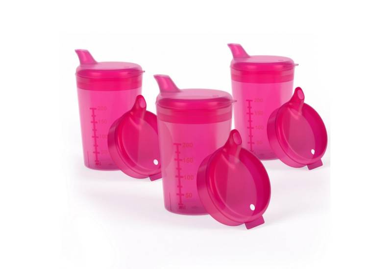 Horn Medical Schnabelbecher 3er Pack Horn Medical Schnabelbecher /Trinkhilfe -Farbe wählbar-, lebensmittelechtes Polypropylen (PP), bunte & leicht erkenn-/greifbare Optik/Haptik, spülmaschinenfest von Horn Medical
