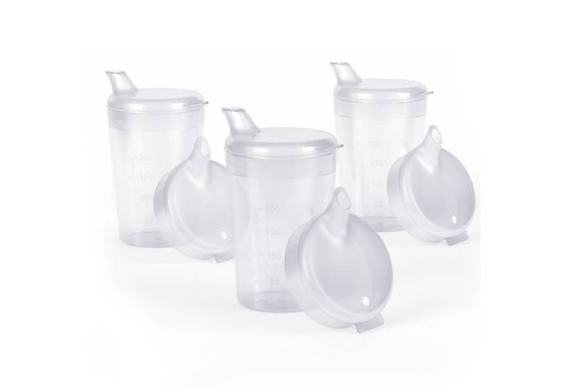 Horn Medical Schnabelbecher 3er Pack Horn Medical Schnabelbecher /Trinkhilfe -Farbe wählbar-, lebensmittelechtes Polypropylen (PP), bunte & leicht erkenn-/greifbare Optik/Haptik, spülmaschinenfest von Horn Medical