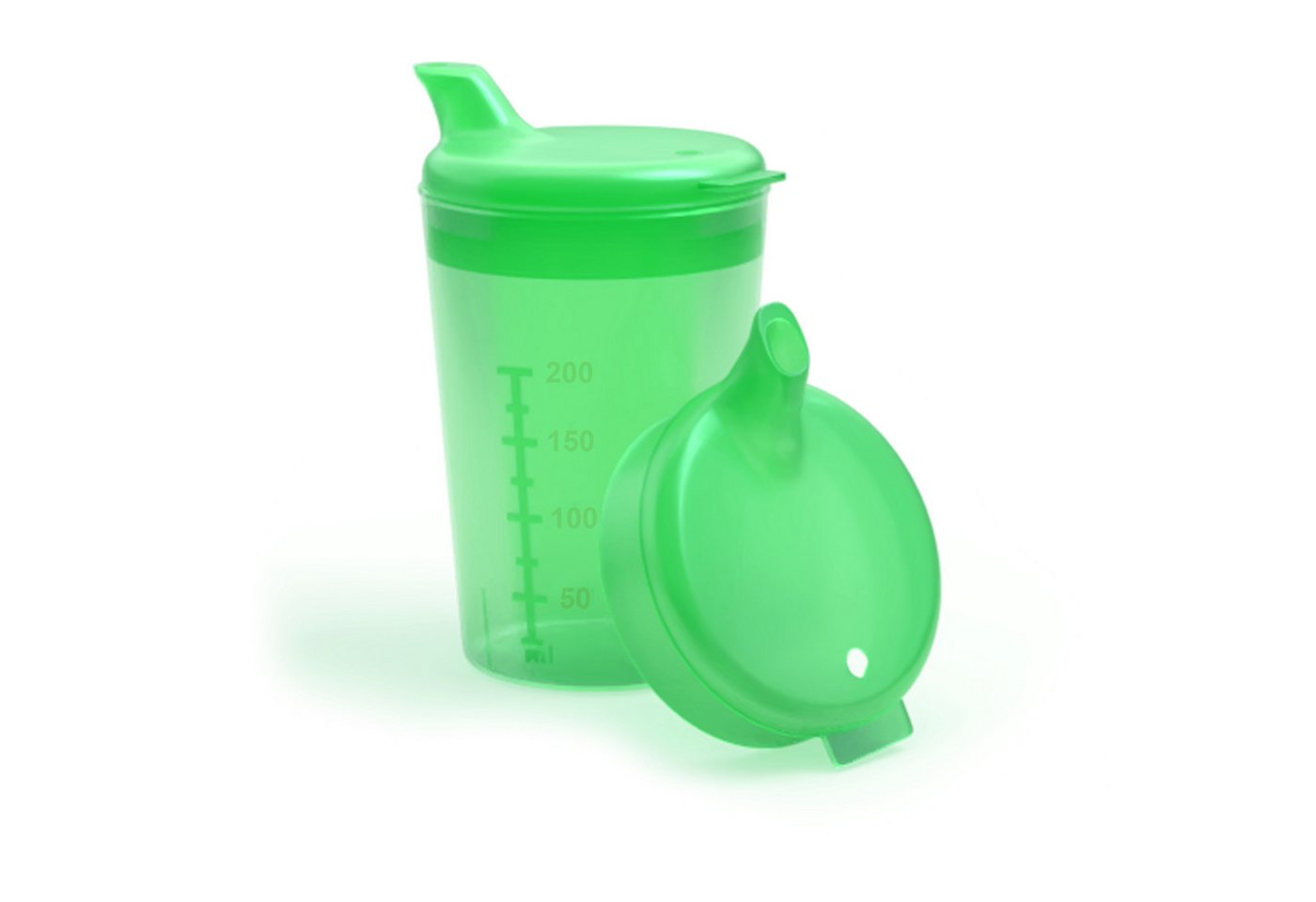 Horn Medical Schnabelbecher Horn Medical Schnabelbecher / Trinkhilfe 250ml grün, lebensmittelechtes Polypropylen (PP), bunte & leicht erkenn-/greifbare Optik/Haptik, spülmaschinenfest von Horn Medical