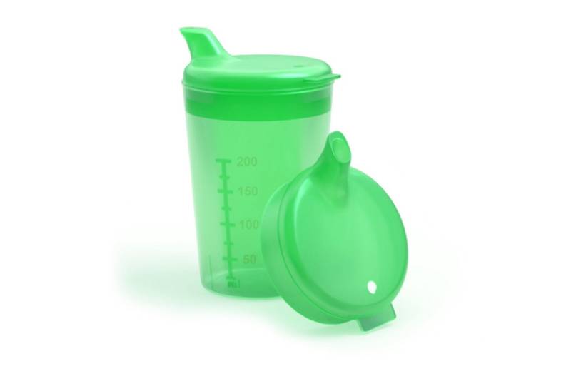 Horn Medical Schnabelbecher Horn Medical Schnabelbecher / Trinkhilfe 250ml grün, lebensmittelechtes Polypropylen (PP), bunte & leicht erkenn-/greifbare Optik/Haptik, spülmaschinenfest von Horn Medical