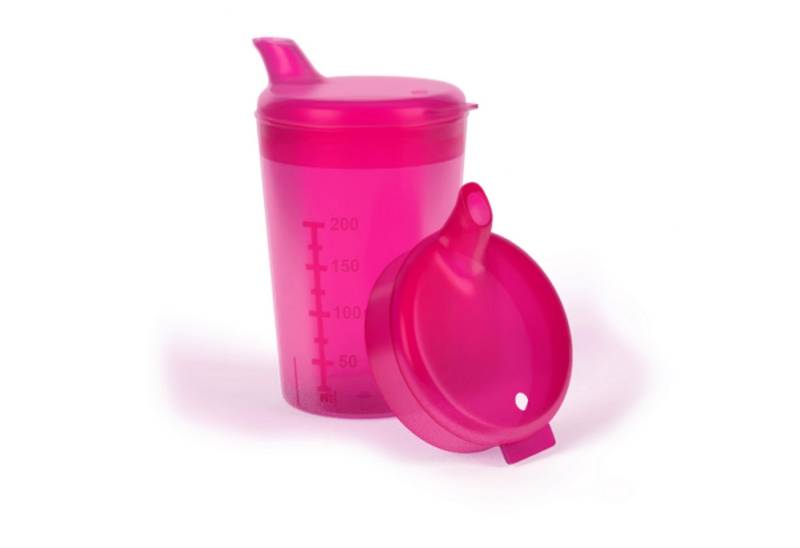 Horn Medical Schnabelbecher Horn Medical Schnabelbecher / Trinkhilfe 250ml rot, lebensmittelechtes Polypropylen (PP), bunte & leicht erkenn-/greifbare Optik/Haptik, spülmaschinenfest von Horn Medical