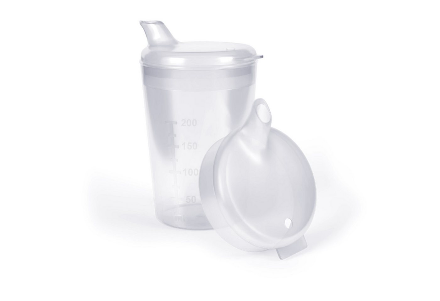 Horn Medical Schnabelbecher Horn Medical Schnabelbecher 250ml transparent, lebensmittelechtes Polypropylen (PP), bunte & leicht erkenn-/greifbare Optik/Haptik, spülmaschinenfest von Horn Medical