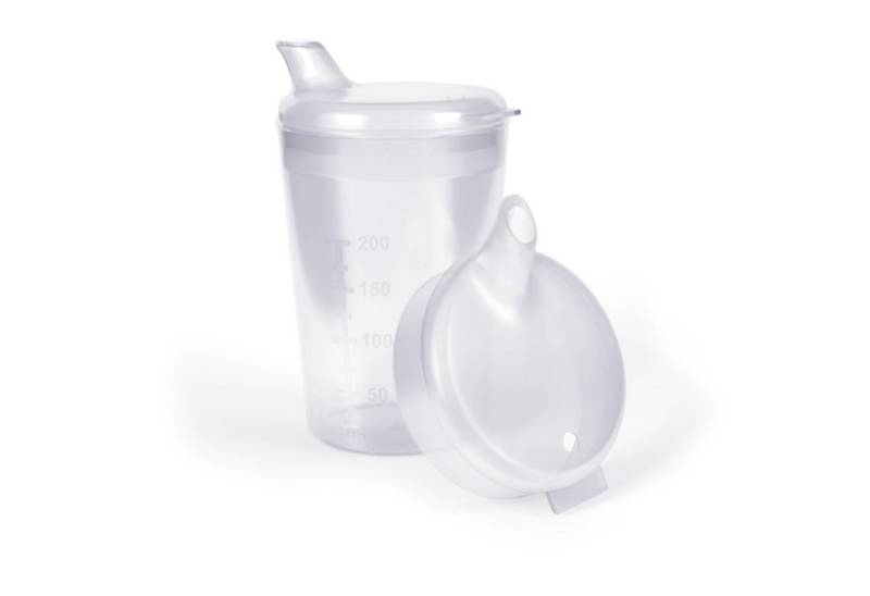 Horn Medical Schnabelbecher Horn Medical Schnabelbecher 250ml transparent, lebensmittelechtes Polypropylen (PP), bunte & leicht erkenn-/greifbare Optik/Haptik, spülmaschinenfest von Horn Medical
