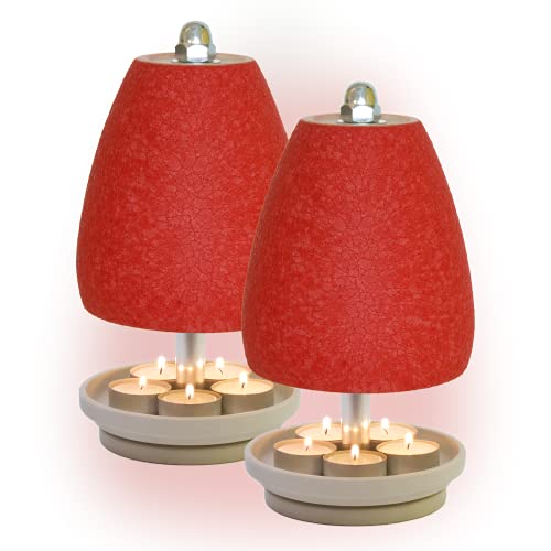 HP-TLL 27/14 5 Kerzen Kamin Rot 2er Set Teelichtlampe Orchidee Deko Licht Wohnung Balkon Garten Terrasse HORNET-PRODUCTS Die - Teelichtofen Manufaktur HP-TLL 27/14 5 Kerzen Kamin Rot 2er Set Teelichtlampe Orchidee Deko Licht Wohnung Balkon Garten Terrasse HORNET-PRODUCTS Die - Teelichtofen Manufaktur von Hornet Products