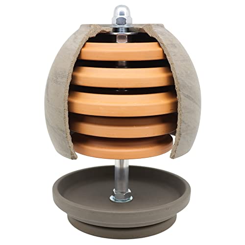 HP Teelichtofen - Handgefertigt in Deutschland | Teelichtheizung für Wärme & Ambiente | Tischkamin o. Teelichtlampe für Wohnzimmer, Garten & Balkon | Maxi (Basalt) von hornet-products.com