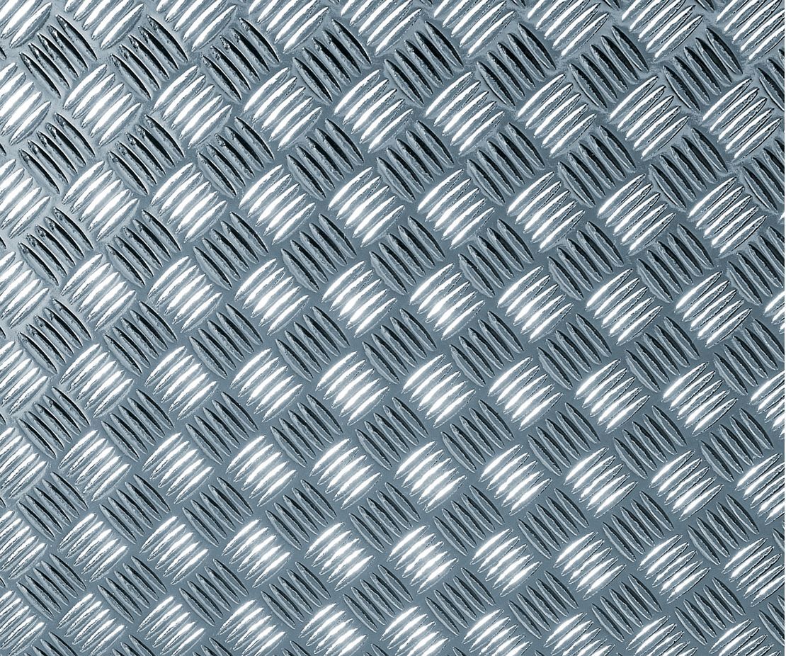 Selbstklebefolie  Riffelblech Silber von Hornschuch
