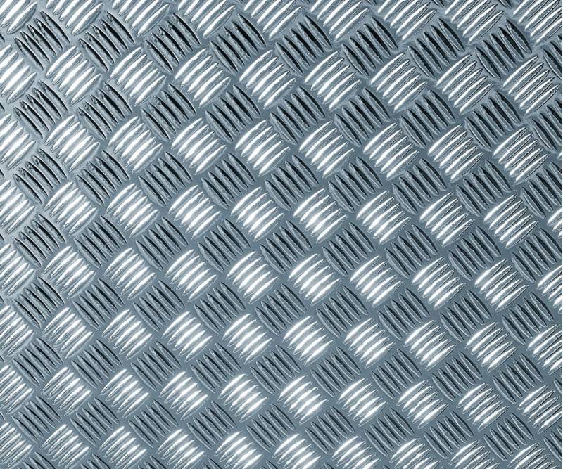 Selbstklebefolie  Riffelblech Silber von Hornschuch