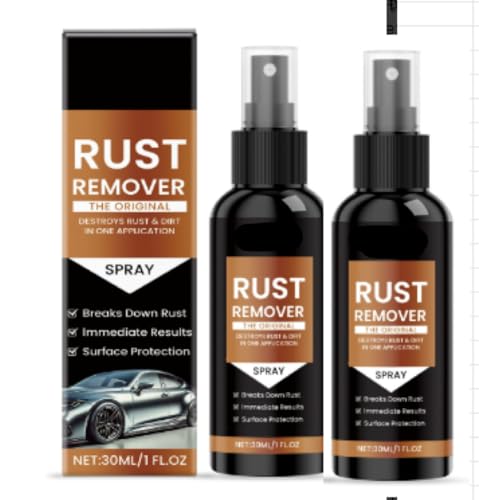 Holoras Rostlöser-Spray, Rostlöser für Metall, 2 Stück Car Scratch Remover, Eisenfleckenreiniger, Korrosionsschutzmittel Metallschutzlack für Metall, Werkzeuge, Autos, Ketten Oberflächen Holoras Rostlöser-Spray, Rostlöser für Metall, 2 Stück Car Scratch Remover, Eisenfleckenreiniger, Korrosionsschutzmittel Metallschutzlack für Metall, Werkzeuge, Autos, Ketten Oberflächen von Horolas