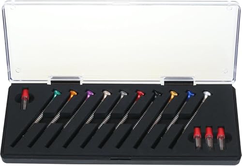 Horotec MSA01.214 Uhrmacher-Schraubendreher-Sortiment, 10 Ersatz-Bits, 2 Spannschrauben, Edelstahl, T-förmige Bits, Ø0,60-2,00 mm Horotec MSA01.214 Uhrmacher-Schraubendreher-Sortiment, 10 Ersatz-Bits, 2 Spannschrauben, Edelstahl, T-förmige Bits, Ø0,60-2,00 mm von Horotec