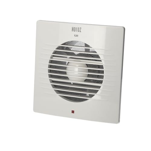 Horoz Electric Badlüfter 120 mm Weiß 15 W CLASSIC - Leiser Wandventilator aus ABS mit Schutzgitter 47 dB - Abluftventilator gegen Feuchtigkeit & Schimmel - Badezimmer Belüftung Horoz Electric Badlüfter 120 mm Weiß 15 W CLASSIC - Leiser Wandventilator aus ABS mit Schutzgitter 47 dB - Abluftventilator gegen Feuchtigkeit & Schimmel - Badezimmer Belüftung von Horoz Electric