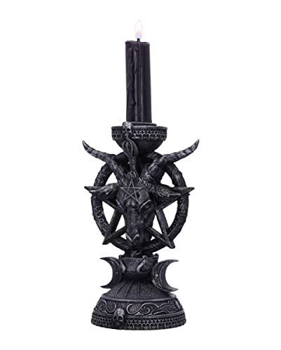 Gothic Kerzenhalter mit Baphomet Motiv von horror-shop