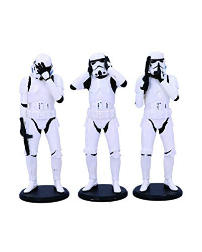 Horror-Shop 3er Pack Three Wise Stormtrooper Figuren von Horror-Shop