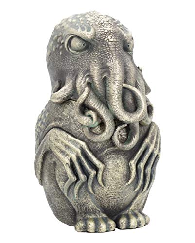 Horror-Shop Cthulhu's Call Tintenfisch Statue mit Fach von Horror-Shop