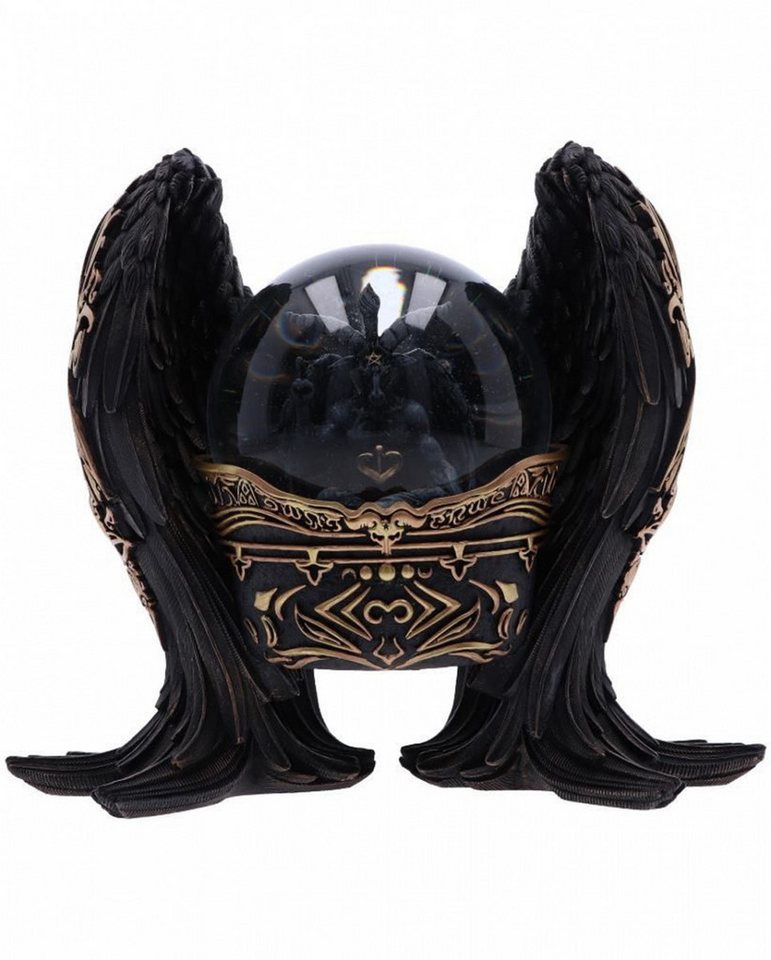 Horror-Shop Dekofigur Antike Gotik Baphomet Schneekugel als Deko 22,5cm von Horror-Shop