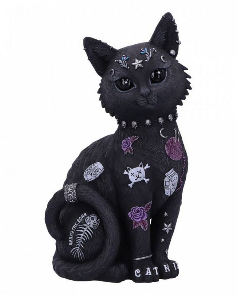 Horror-Shop Dekofigur Bad to the Bone Kult Cutie Katzenfigur 22cm von Horror-Shop